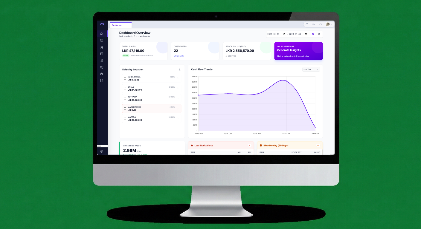 Back Office Dashboard
