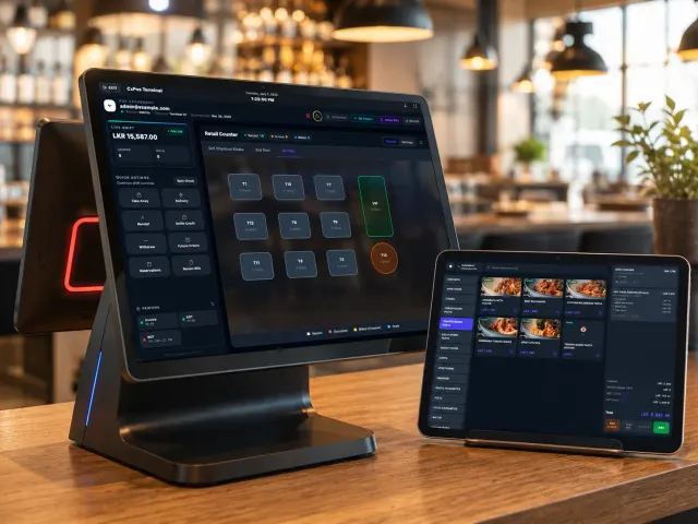CXPOS restaurant POS system dashboard — billing, KOT, and management, Sri Lanka