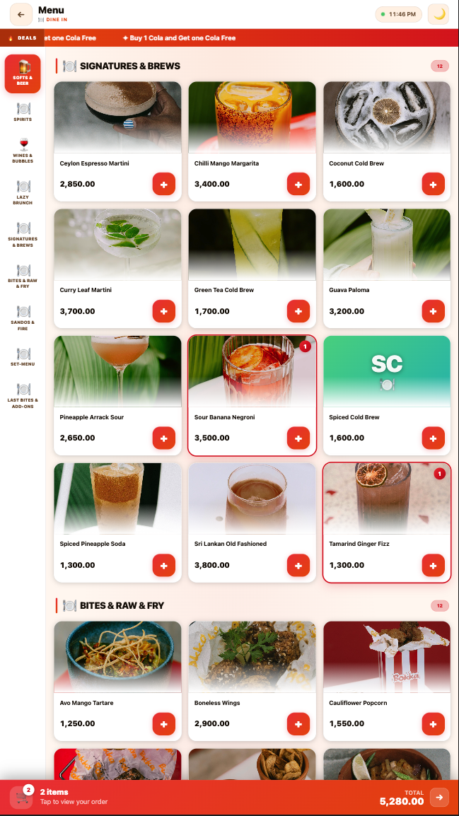 QR Self Ordering - Checkout